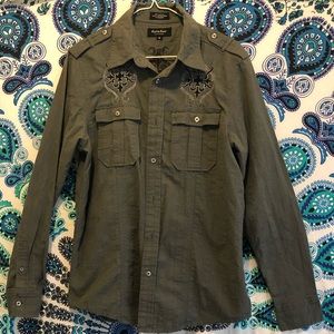 Men’s button down.